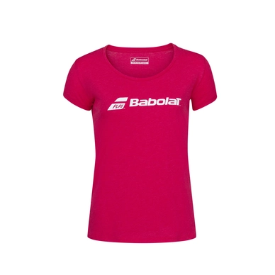 Tennisshirt Babolat Women Exercise Babolat Tee Red Rose Heather