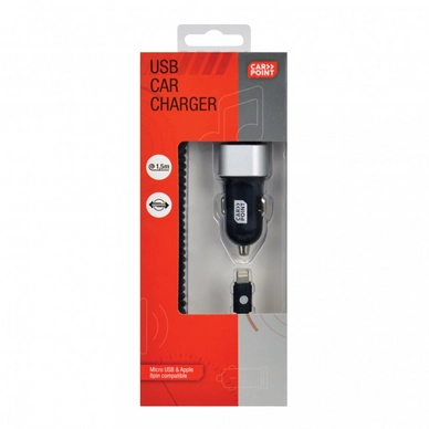 Autolader Carpoint USB 12V/24V 4,8A