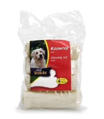 Kauwrollen DeliSnacks 8 cm (set van 4)