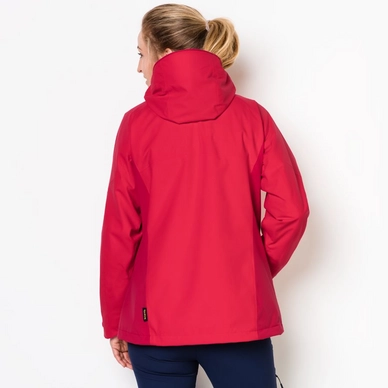 Winterjas Jack Wolfskin Women Cascade Pass 3in1 True Red
