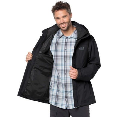 Jas Jack Wolfskin Men Echo Peak Flex Black