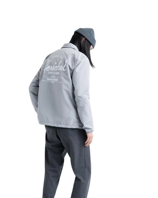Jas Herschel Supply Co. Men's Voyage Coach Light Grey Crosshatch/White Classic Logo