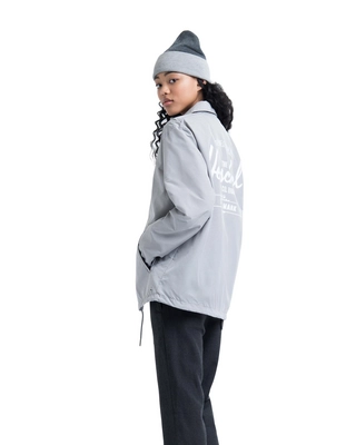 Jas Herschel Supply Co. Women's Voyage Coach Light Grey Crosshatch/White Classic Logo