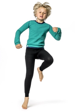 Ondershirt Woolpower Kids Crewneck 200 Light Green