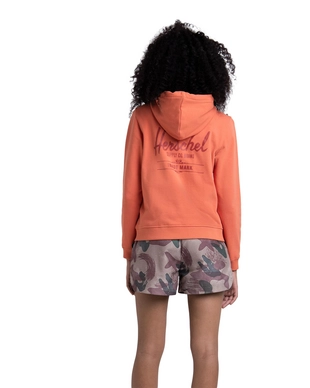 Vest Herschel Supply Co. Women's Full Zip Hoodie Classic Logo Carnelian Apricot