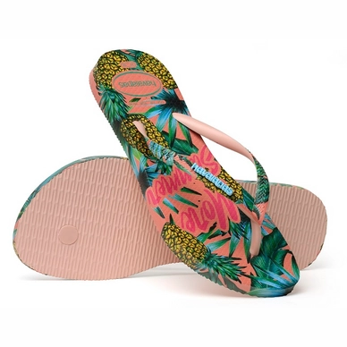 Havaianas slim tropical ballet hot sale rose