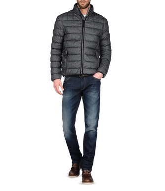 Winterjas Napapijri Aerons Stand Wool Steel Grey Men