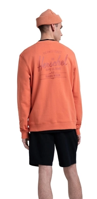 Trui Herschel Supply Co. Men's Crewneck Classic Logo Carnelian Apricot