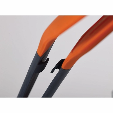 Ergonomische Veerbelaste Kippenbottang – 45# Staal, Gebogen Neus, Comfortabele Oranje/zwarte Handgreep, Voor Slagers En Koks