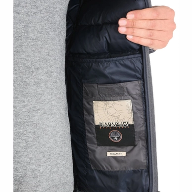 Winterjas Napapijri Aerons Hood Dark Grey Solid