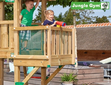 Speelset Jungle Gym Jungle Cottage + Balcony Groen