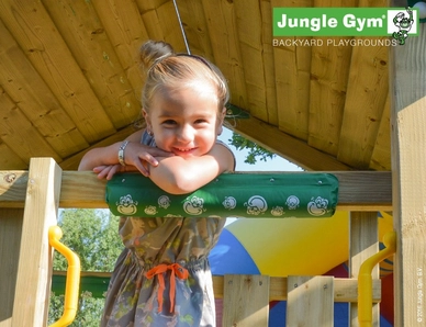 Speelset Jungle Gym Jungle Cottage + Playhouse 145 Rood