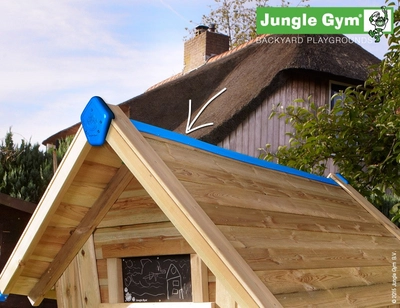 Speelset Jungle Gym Crazy Playhouse + Platform CXL Rood