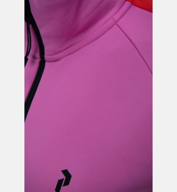 Vest Peak Performance Women's Rider Stretch Half Zip Vibrant Pink