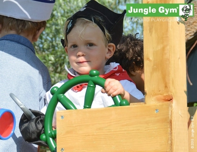 Speelset Jungle Gym Jungle Mansion + Boat Donkergroen