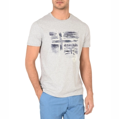 T-Shirt Napapijri Men Sancy Light Grey Mel