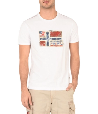 T-Shirt Napapijri Men Senou Bright White