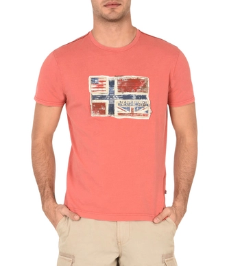 T-Shirt Napapijri Men Senou Coral