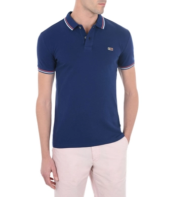 Polo Napapijri Men Taly SS Stripe Blue Depths