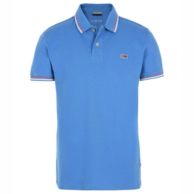 Poloshirt Napapijri Taly SS Stripe Light Blue Herren