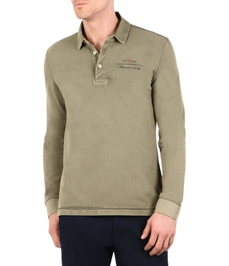 Polo Napapijri Men Elbas LS New Khaki