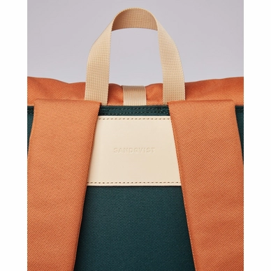 5---Rugzak Sandqvist Ilon Multi Dark Green Orange-5