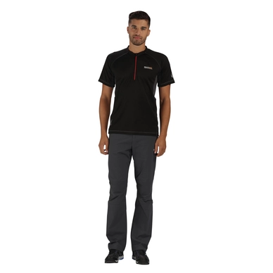 T-Shirt Regatta Mens Breakbar III Black/Seal Grey