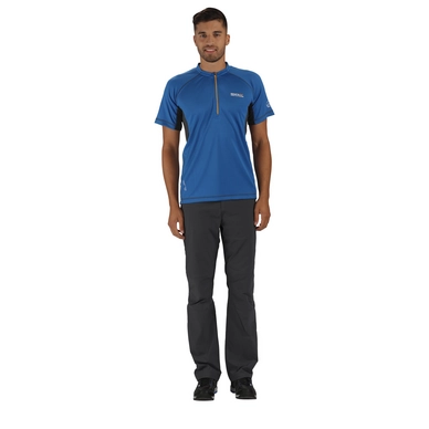 T-Shirt Regatta Mens Breakbar III Oxford Blue/Seal Grey