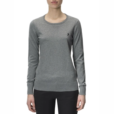 Trui Peak Performance Women Classic Crew Neck Grey Melange