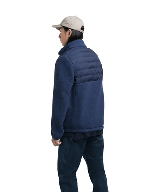Vest Herschel Supply Co. Men's Guide Fleece Hybrid Sherpa Full Zip Peacoat