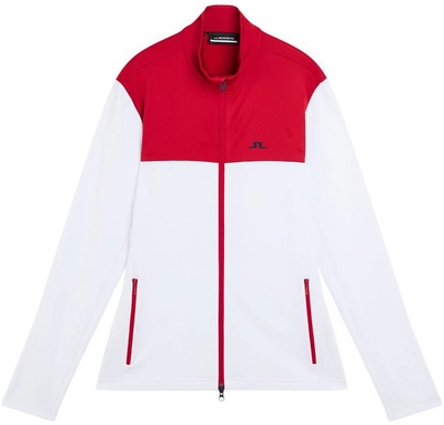 Ski Vest J.Lindeberg Men Banks Mid Layer Barbados Cherry