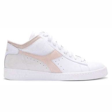 Diadora Women Game Row Cut Hygge Bianco Ottico Rosa Parfait
