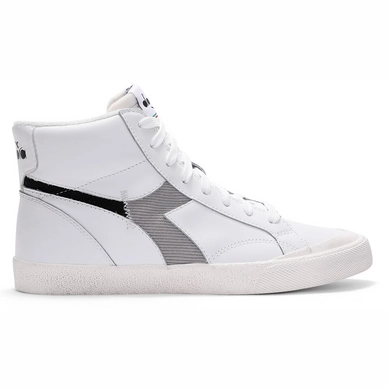 Diadora Women Melody Mid Varsity Bianco Grigio Paloma