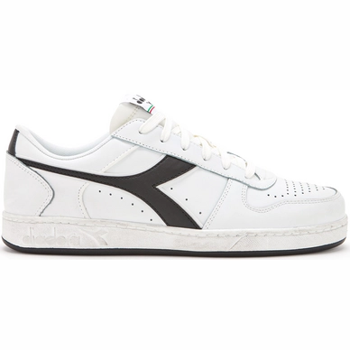 Scarpe Diadora Magic Basket Demi Icona – Unisex, Pelle Vaccata Cerata, Bianco, 36.5 EU