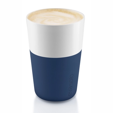 Latte Macchiato Becher Eva Solo Café latte Tumbler Navy Blue (2-teilig)