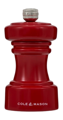 Macina sale Cole & Mason Hoxton Precision + 10 cm, Legno di faggio, Rosso laccato