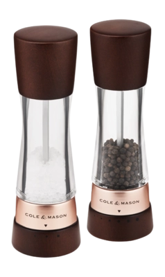 Salz- & Pfeffermühle Cole & Mason Derwent Chestnut Rose Gold 19 cm