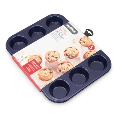 Muffin Tin Zyliss Durable Non-Stick 12 Hole Blue