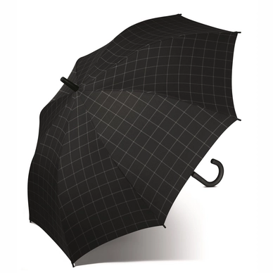 Parapluie Esprit Gents Long AC Quadrillage Noir