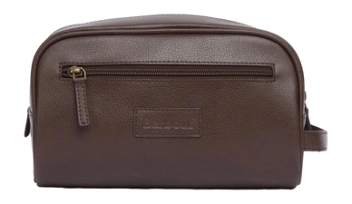 Barbour leather wash bag sale