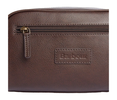 Barbour leather wash bag discount