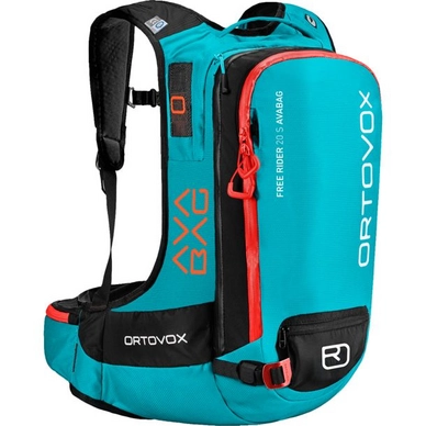 Skirucksack Ortovox Free Rider 20 S Avabag Aqua (mit Airbag kompatibel)