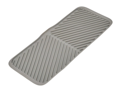 Tappetino scola bicchieri e stoviglie pieghevole in gomma Joseph Joseph Duo 43 cm, Grigio