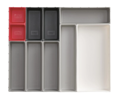Drawer Organizer Joseph Joseph Duo Drawer Organizer Set Grey (10-piece)