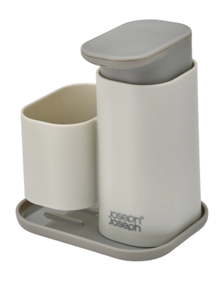 Zeepdispenser Joseph Joseph Duo Soap Pump with Sponge Holder Beige