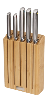 Knife Set Joseph Joseph Elevate Steel Knives Bamboo Brown (5-piece)