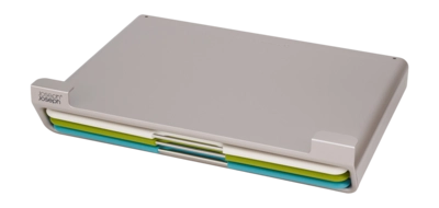 Set 3 Taglieri con supporto a mensola Joseph Joseph Folio Slim 36 x 27 cm, Multicolore