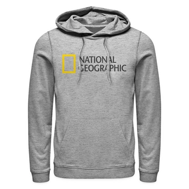Pullover National Geographic Logo-Hoodie Light Grey Melange Herren