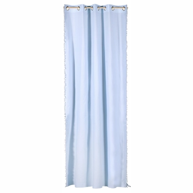 Gordijn Kidsdepot Zebra Blue Stip