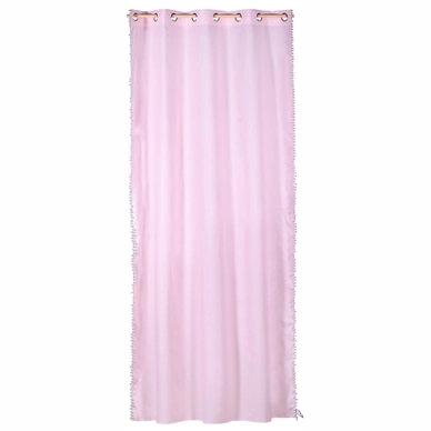 Gordijn Kidsdepot Zebra Flamingo Stip